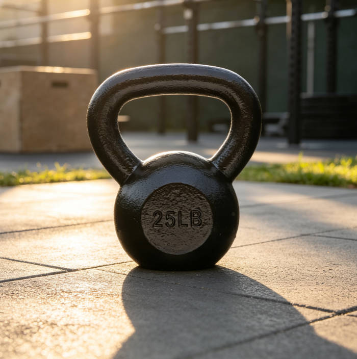 Cast Iron Kettlebell with Ergonomic Handle