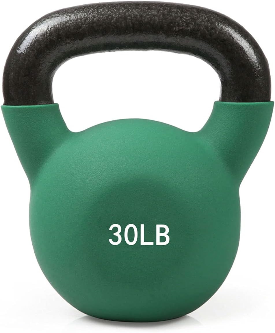 Neoprene Coated Cast Iron Kettlebell for Home Workouts