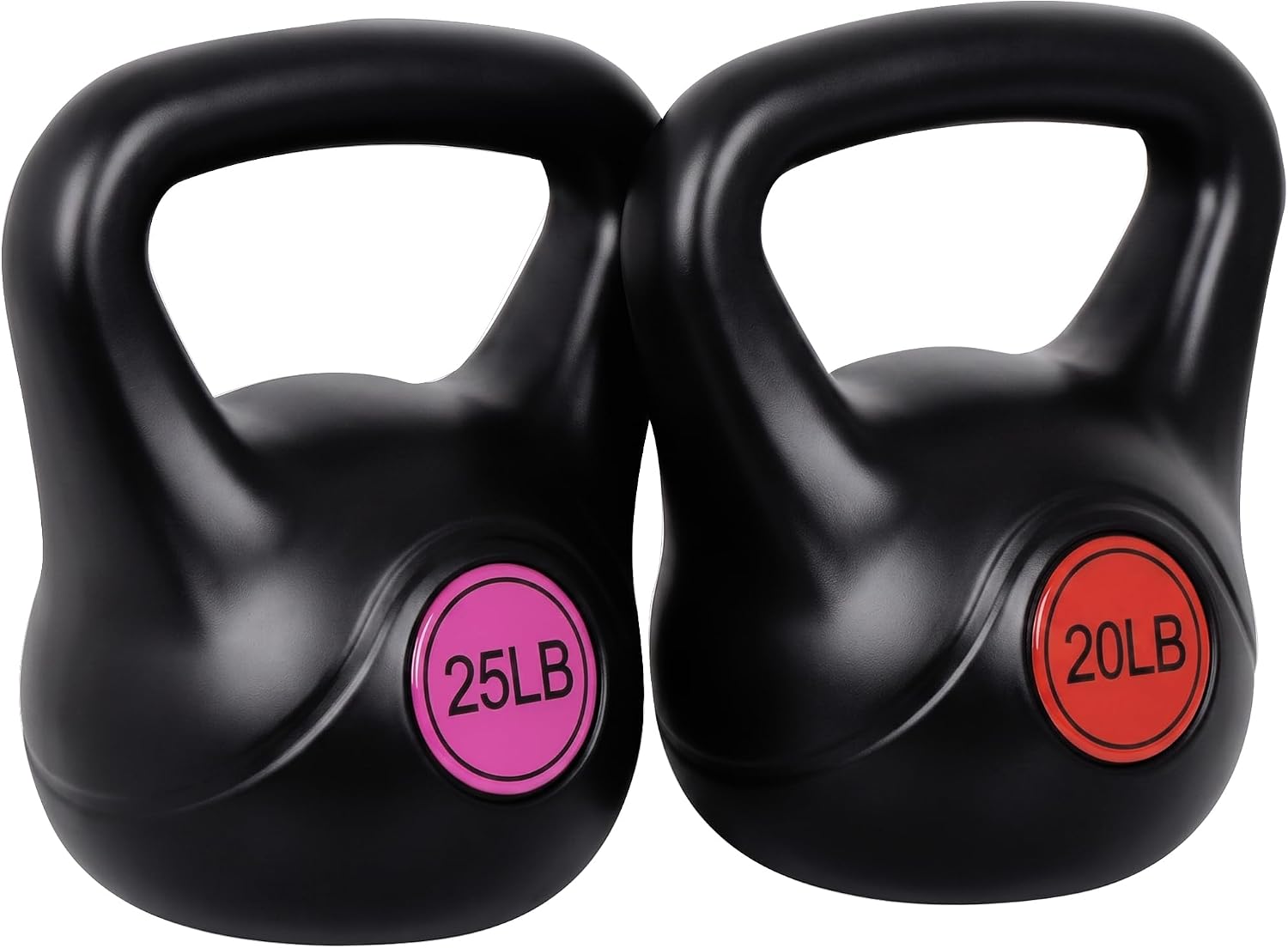 Two Piece Vinyl Coated Kettlebell Set