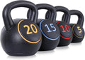 Coated Cement Filled Kettlebell Set